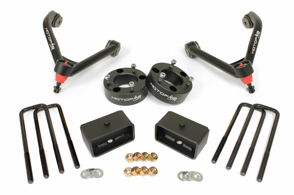 ECCPP 3 leveling kit and 2 Leveling Kit for Chevy Silverado,Raise your vehicle 3 Front and 2 Rear Leveling lift kit for 2007-2017 Chevy Silverado Sierra GMC 