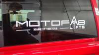 MotoFab Window Decal 18"