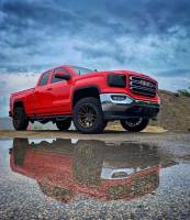 GMC Sierra 1500 with MotoFab Lifts 2.5" leveling lift kit. 