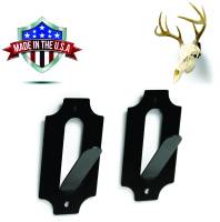 2pcs European Mount Skull Hanger Made in The USA Euro Mount kit Whitetail Deer Skull Hook mounting System Easy Install Coyote Hog Bear Antelope