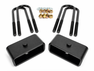 Motofab Lifts 2" Rear Lift Blocks with U-Bolts | 2025-2026 Chevy Silverado 1500 / GMC Sierra 1500